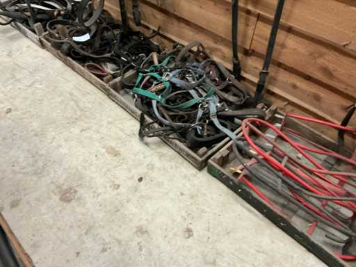 Party of horse accessories