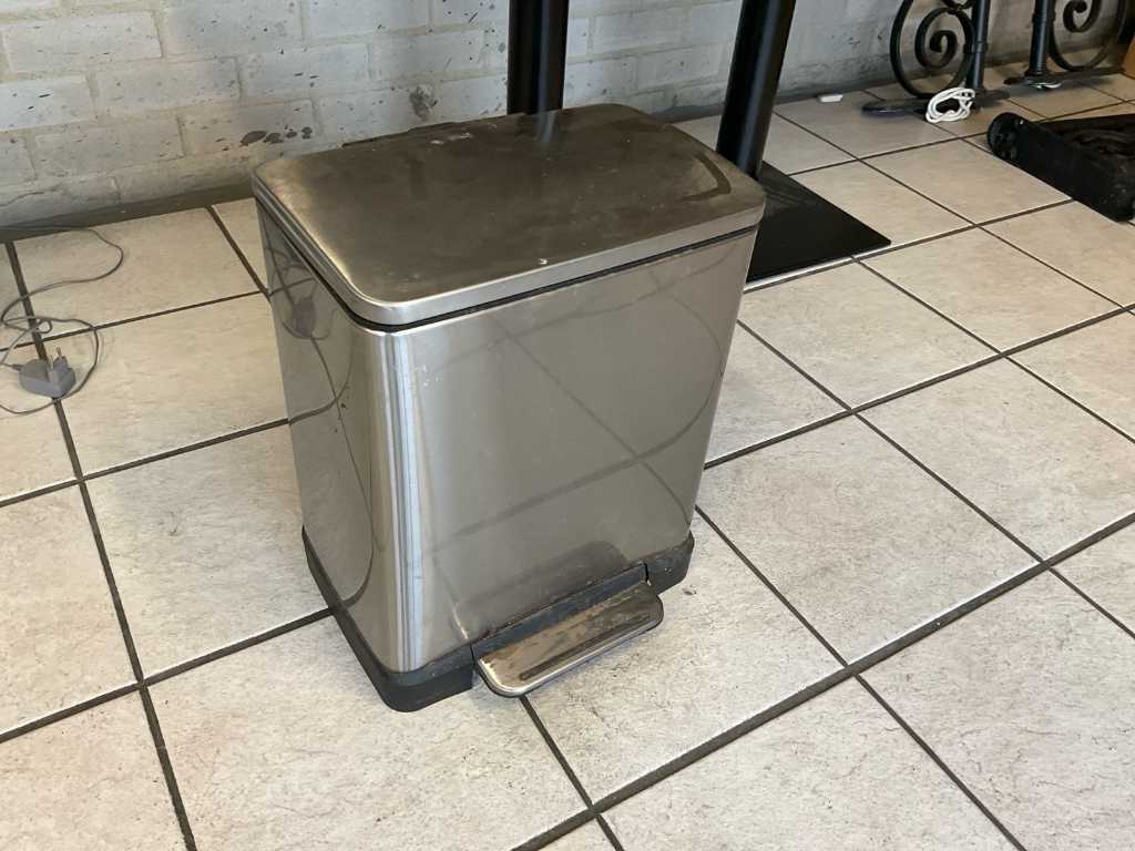 Eko stainless steel waste bin