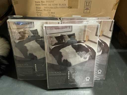 Partij Nightlife concept cow black dekbedovertrekken (36x)