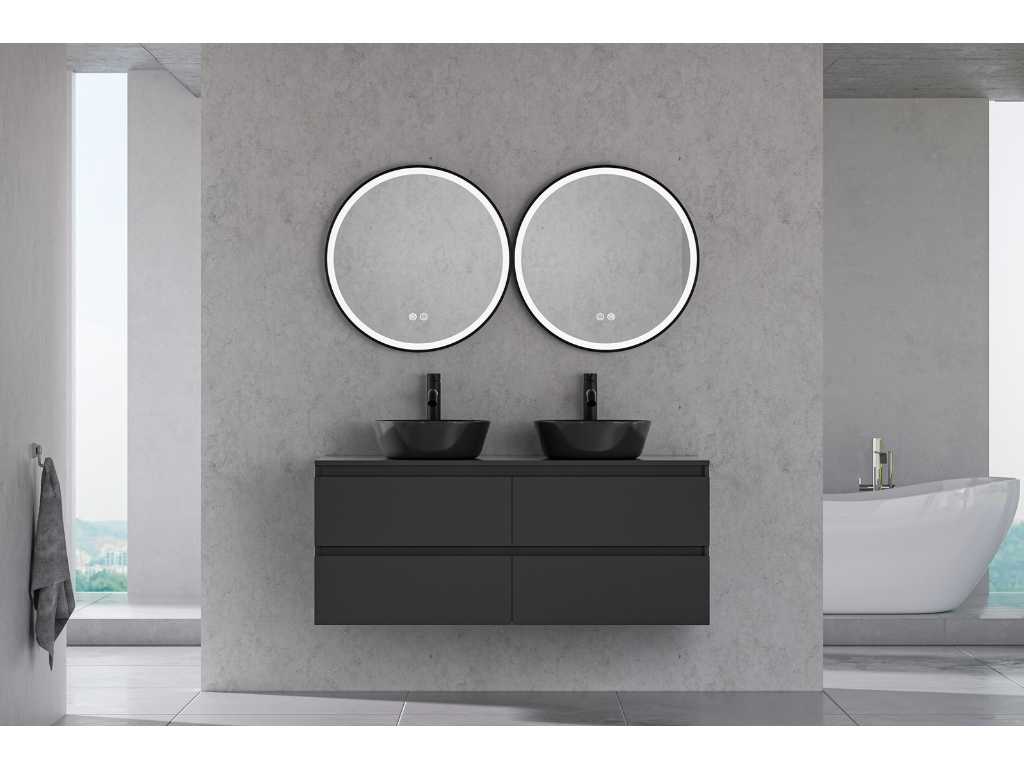 Karo - 64.0018 - Zestaw mebli łazienkowych bez umywalki i lustra 2xLed.