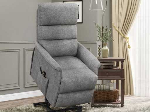 Power lift stoel met verstelbare rugleuning voetensteun