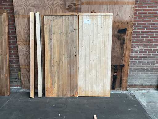 U?? dubl? din molid în cadru 192x150 cm