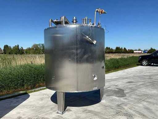 Roestvrijstalen geïsoleerde tank met scharnierende deksel