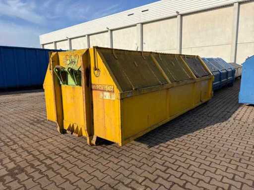 Haakarm Gesloten afzetcontainer met klepdeksels