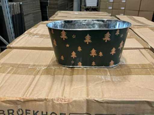 Partij bowl winter forest zinc 19,5x11xH9cm (1200x)