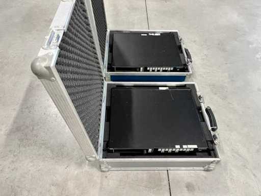 Barco/Folsom PDS-902 - Dual-Channel Mixer/Switcher + Ersatzteile, inkl. Flightcases