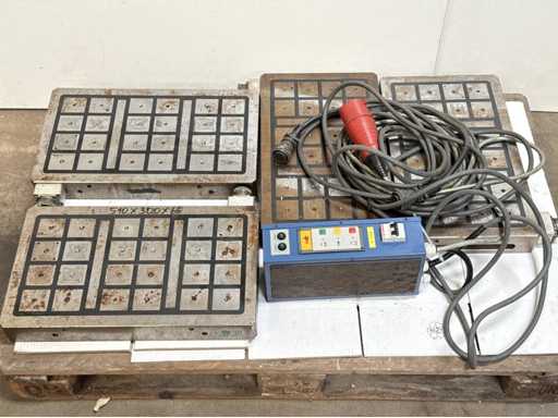   4 plaques de serrage électromagnétiques