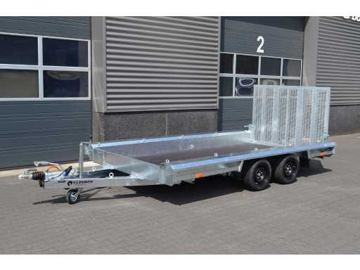 Vlemmix  nieuwe MACHINETRANSPORTER 3500 Kg (2 X AS 1800 Kg) 400x180x34cm 2024