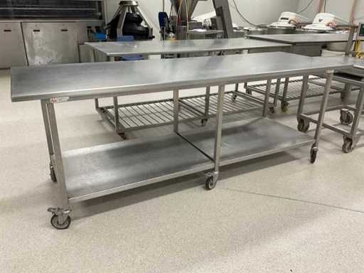 Stainless steel work table