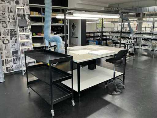 Stoffen werkbank