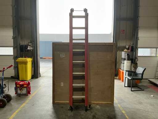 ManuTrucks 3-delige houten steekladder 3x8