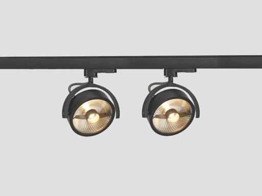 Luminaires 24 x pistes ES111 noir