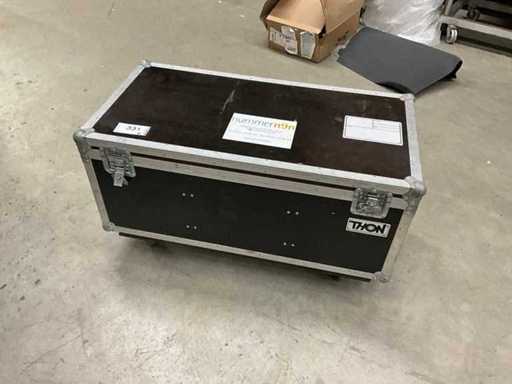 Transportcase mit 4 Lenkrollen 3-fach-Aufteilung