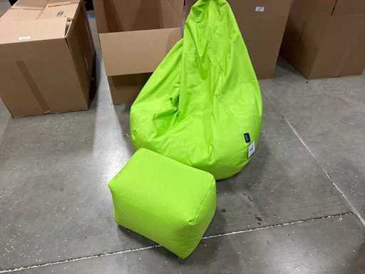 Beanbag with footstool