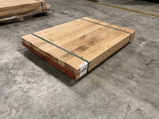 Eiken panelen voorgeschuurd 40x650 mm (2x)