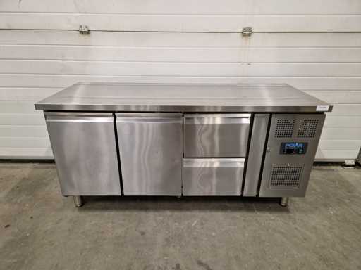 Polar - banco da lavoro refrigerato - 2 cassetti - 2 ante - 230V