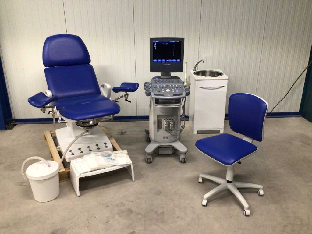 Siemens - Acuson X300 - Gynaecological set with ultrasound machine