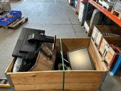 Mixed lot of 12x screens and 1x printers