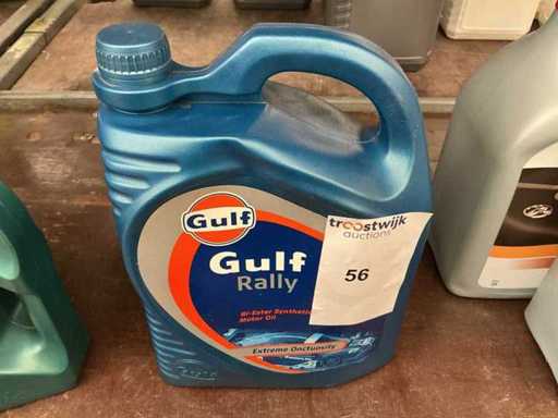 Gulf,inhoud 5 liter Rally 15W50 Vol Synthetische Motor olie