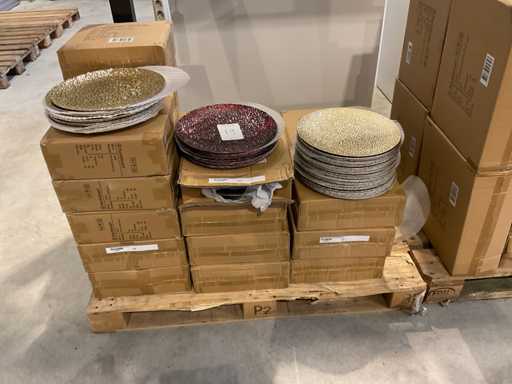 Assiettes de décoration de fête