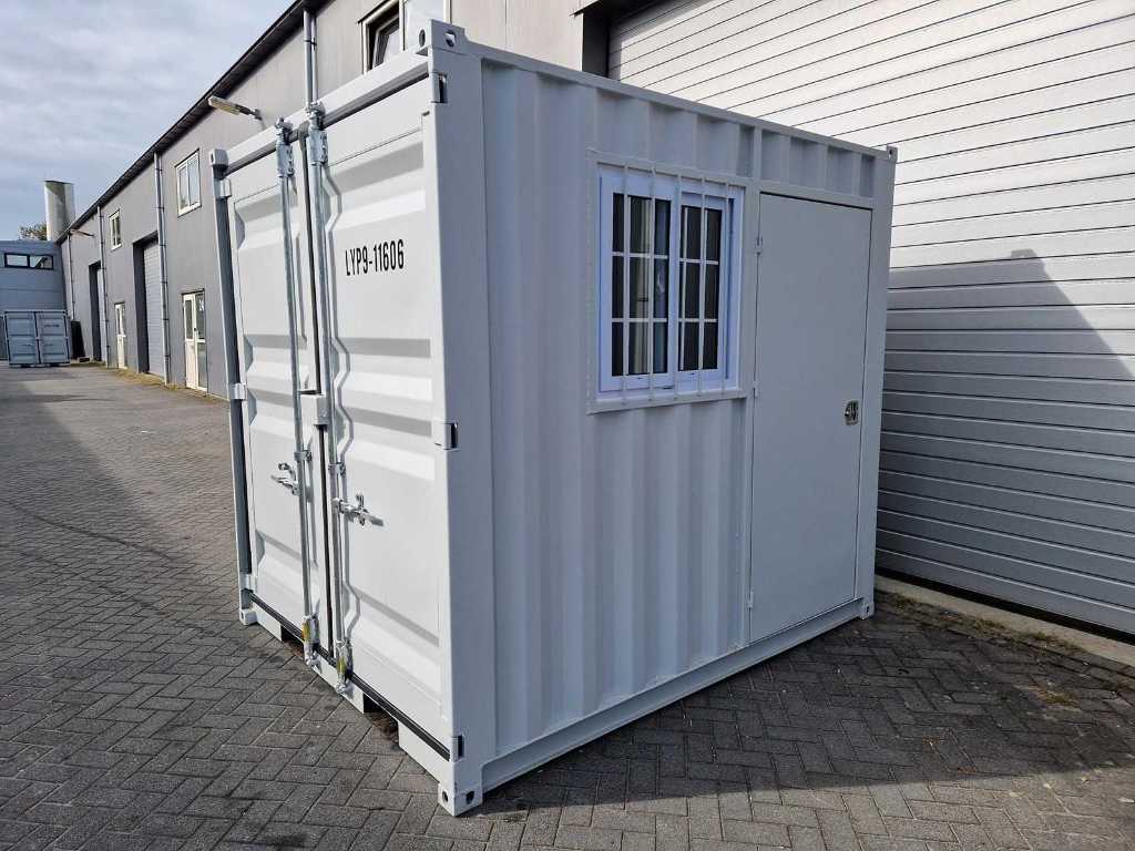 Container mit Seitentür und Seitenfenster