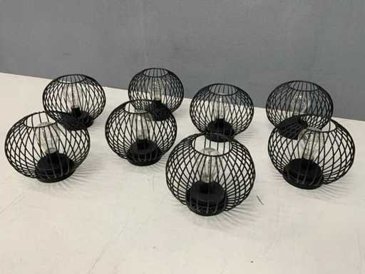 Lampă de masă bol cu lumină LED (8x)