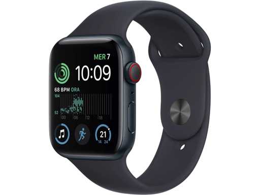 Apple - SE - Smartwatch GPS + Midnight Aluminium