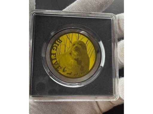 Luxury Gold Coin from the Republic of Chad with Impressive Animal Design and Elegant Finish 1/200 oz