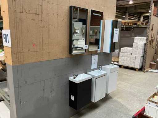 Toiletmeubel + spiegel