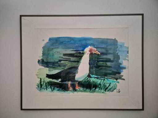 Beis - Aquarelle - 70 x 90 cm.