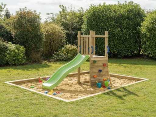 Unità area giochi con scivolo 235x70x175cm