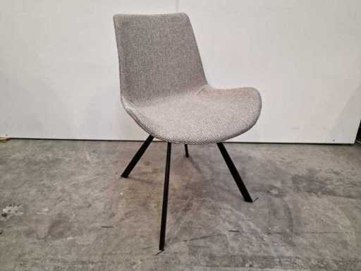 4 x X-Seat Interieurstoel Egon met Zwart Metalen Poten