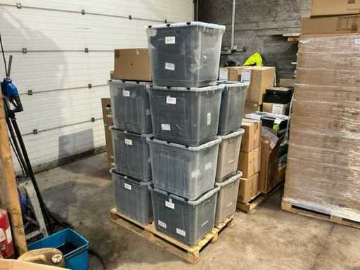 Palette of various pots