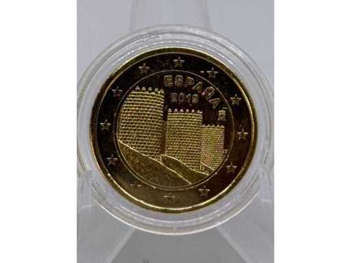 Plaqué or 2 euros – Remparts de la vieille ville d’Ávila – Espagne 2019