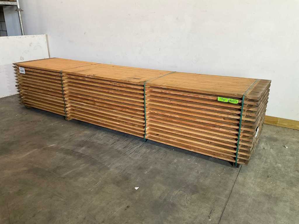 Douglas fir shelf Swedish Rabat greyed 400x16.5x1-2 cm (84x)