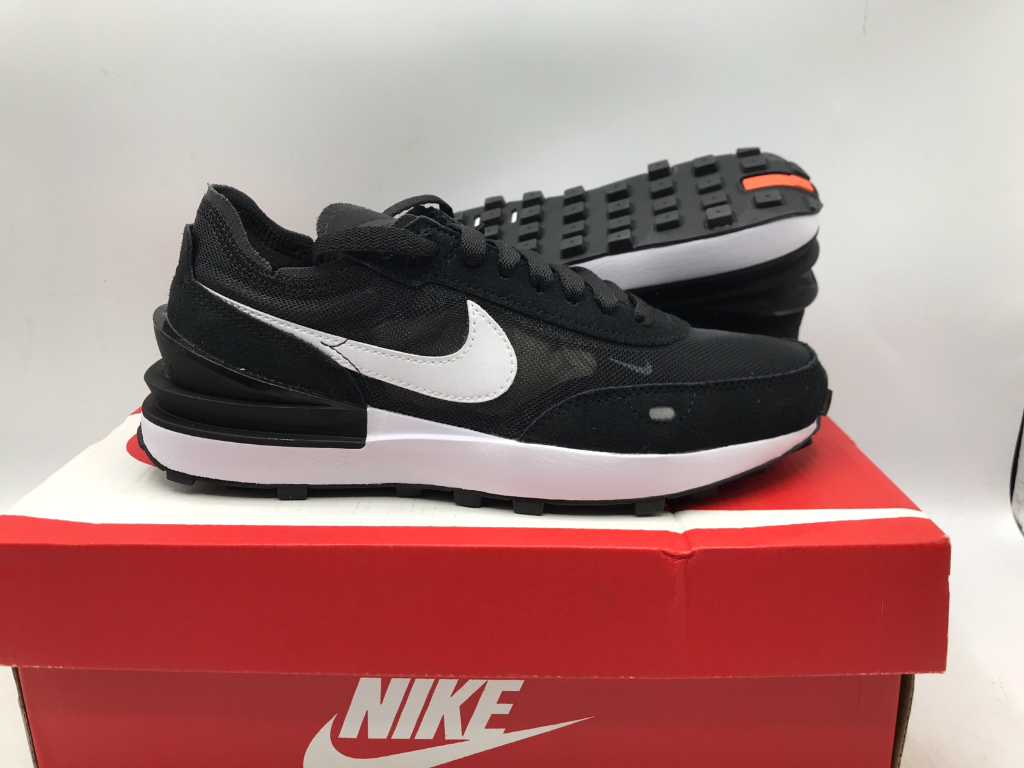 Nike Waffle One Black/White Orange Sneakers 36