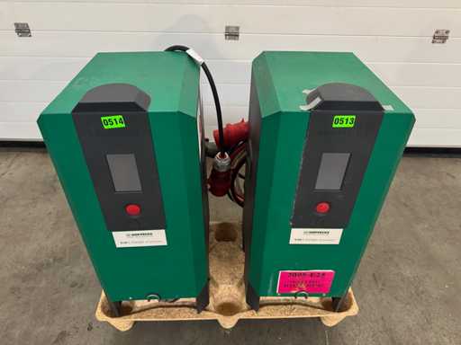 2018 Hoppecke Trak HF Premium Air 80V 80A Bateria ładowarki do wózka widłowego o wysokiej częstotliwości