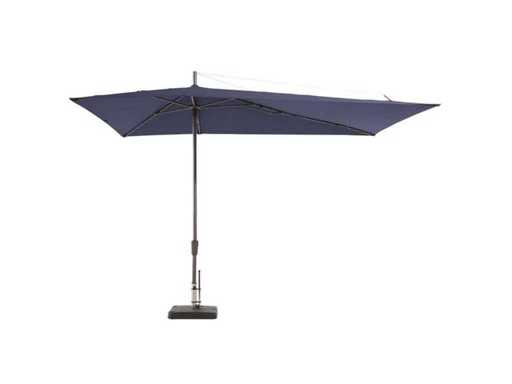 Madison - Laterală asimetrică - Umbrelă (360x220cm) Incluzând baza (55kg) și capacul protector
