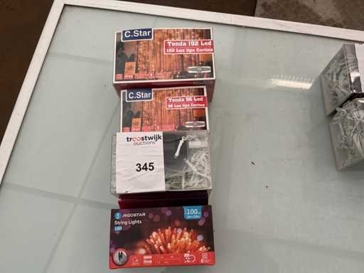 C.Star. IP20+IP44. Innen- / Außenbereich, Weihnachts-LED-Beleuchtung. (4-fach)