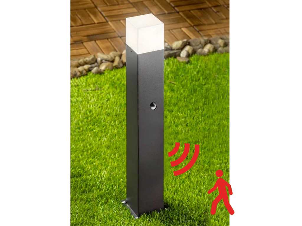 8 x Largo 50 Sensor outdoor lamp black