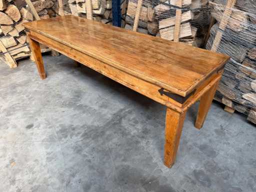 Vintage-Holztisch-Restauranttisch (2x)