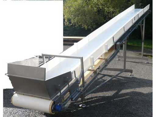 Convoyeur à tapis incliné