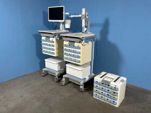 Amis Point of care workstation & medicatie box (3x)