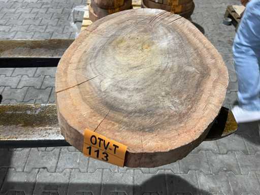 Rosewood disc, Thickness 75mm, Ø 550mm