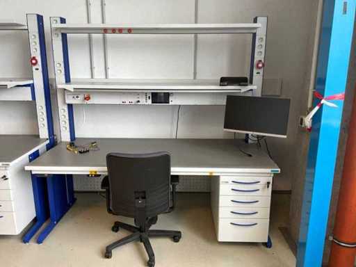 HERA - ESD work table electrically height-adjustable