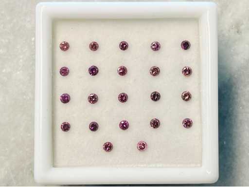 Fioletowy diament 1,00-karatowy naturalny diament