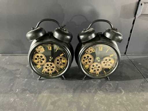 Horloge de table/Réveil Countryfield (2x)