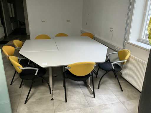 Conference table + chairs