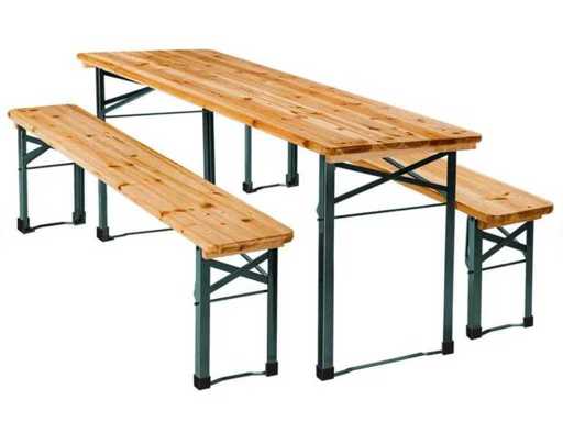 Tectake - Set tavolino da birra (4x)