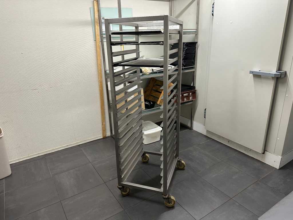 Stainless steel cooling trolley